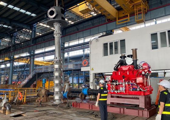 ディーゼルエンジン駆動立軸タービンポンプ