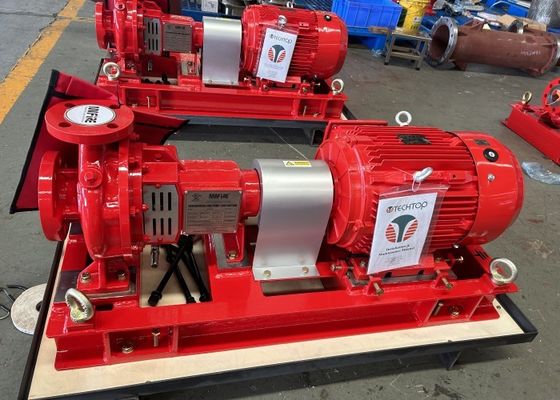 100 GPM エンド吸管ポンプ 電動モーターで駆動 UL リストの火災ポンプ