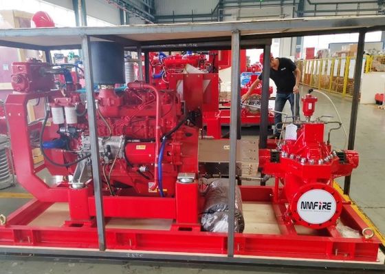 シングルステージスプリットケースポンプ UL&FM 承認 1000gpm 定量流量 115m 定量頭
