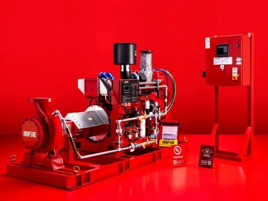 38KW UL リストされたディーゼルエンジン駆動火水ポンプ 末尾吸気ポンプ