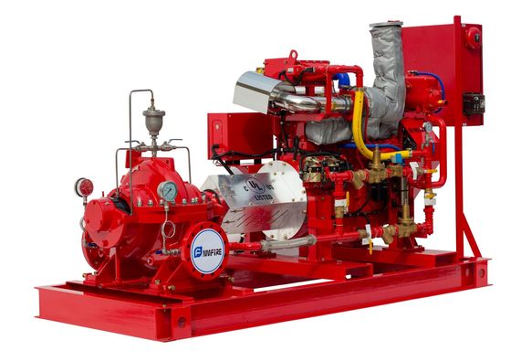 5000GPM 174PSI ディーゼルエンジンのUL FM スプリットケース 消防ポンプ トーナテックコントローラー付き ディーゼルエンジンを駆動する消防ポンプ