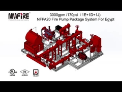 NMFIRE 3000gpm@170psi NFPA 20の消火活動ポンプ パッケージ システム